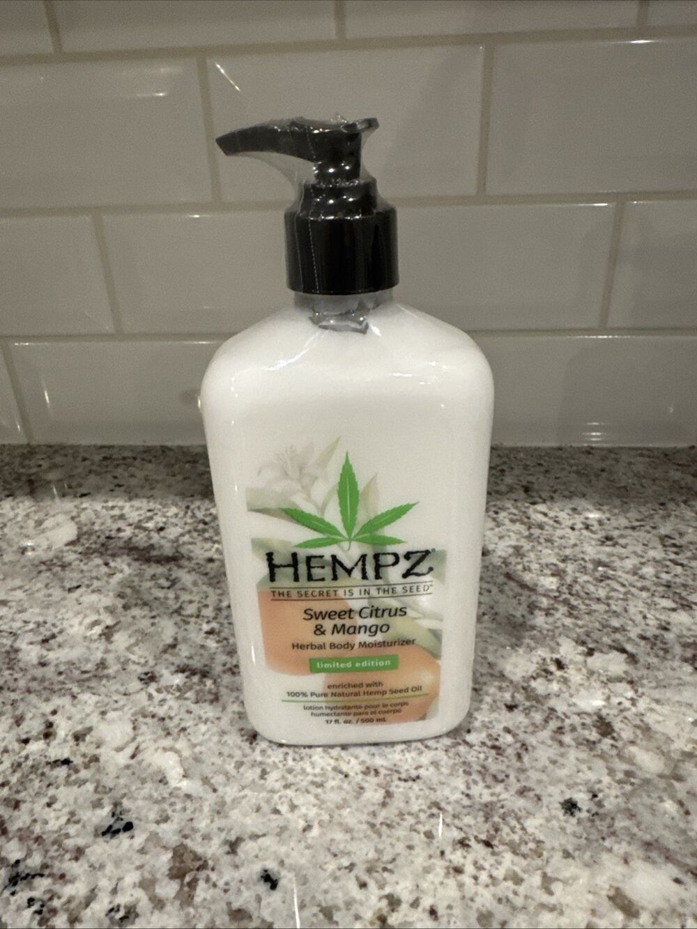 Hempz Herbal Body Moisturizer SWEET CITRUS & MANGO Limited Edition Lotion 17 Oz